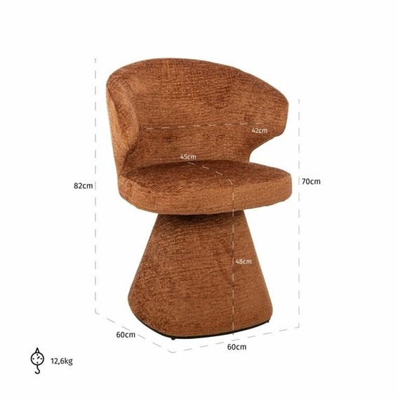 Krzesło GATSBI Pomarańczowy