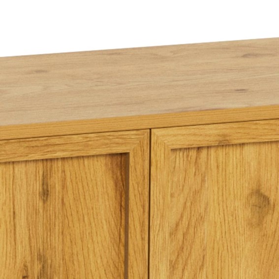 Komoda PALMDALE 158 cm Dąb Naturalny/Czarny