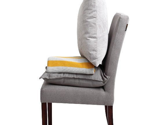 Krzesło Wilton Chair 98 46x45x96 Popielaty/Orzech