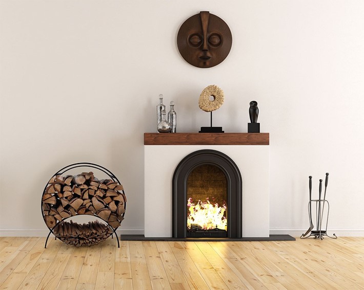 Stojak Na Drewno KAJA HOME KS-21 Czarny