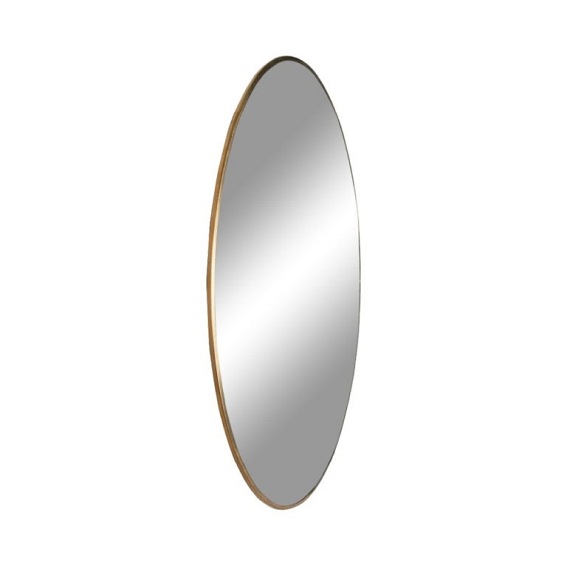 Lustro Okrągłe Jersey 1x80x80 Złoty