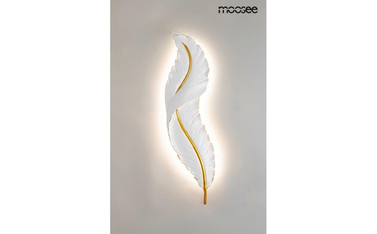 Lampa Ścienna IKAR 60 Biały/Złoty