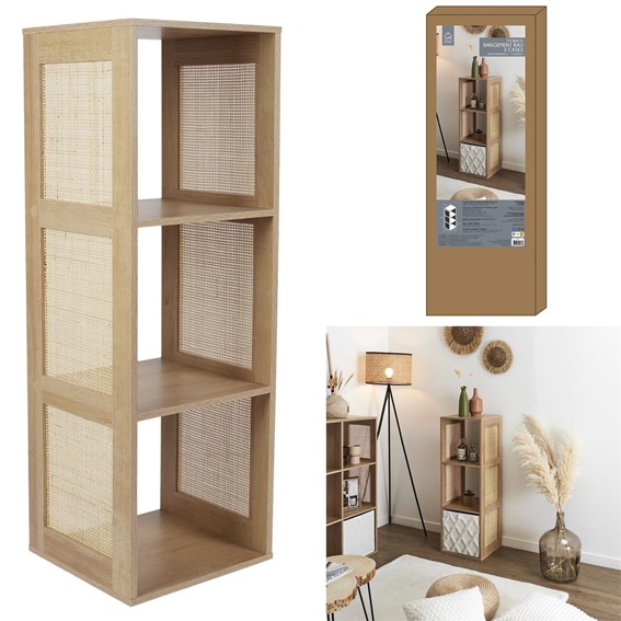 Regał KALI 3 Półki Naturalny