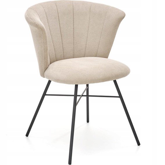 Krzesło K459 Czarny/Beżowy