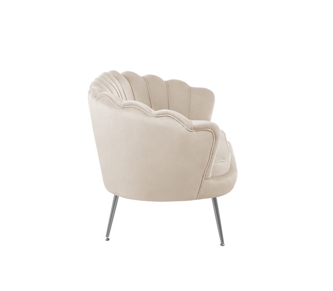 Sofa SF1-FX Beżowy/Chrom