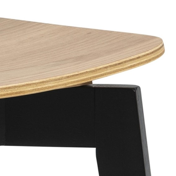 Krzesło ROXBY Naturalne Czarne