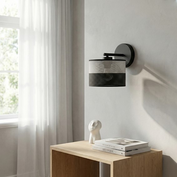 Kinkiet KARBON K1 Czarny/Szary