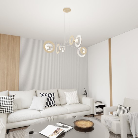 Lampa Wisząca SKIVA 4 Biały