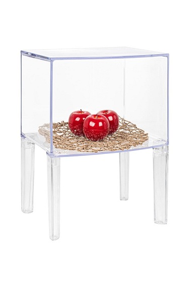 Stolik VISION 34x40 Transparentny/Poliwęglan
