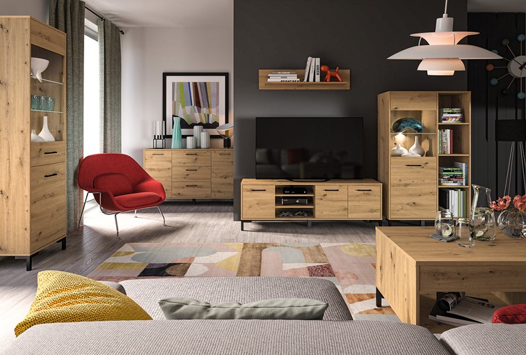 Witryna NEVIO 18 Dąb Artisan