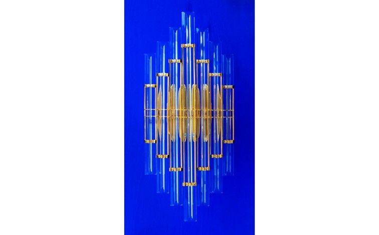 Lampa Ścienna PALAZZO Złoty/Transparentny