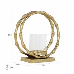 Świecznik MERLYN S Złoty