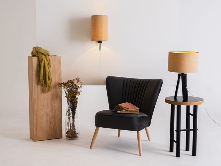 Fotel HARRY XL Szary Beż/Naturalny