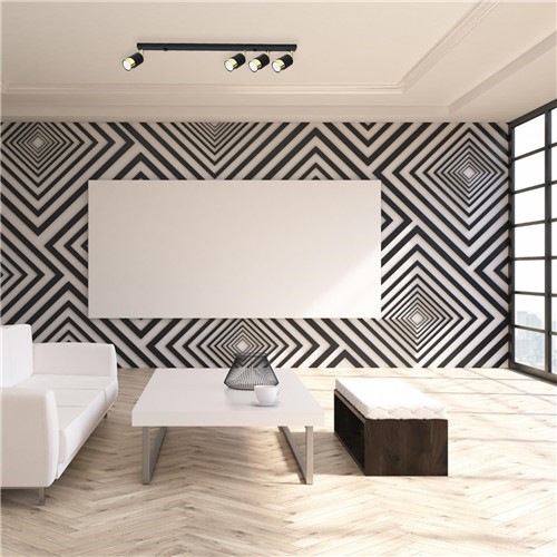 Plafon MASSIMO 4 Czarny/Złoty