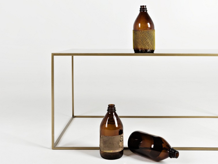 Stół Kawowy Tensio Metal 100x60 Złoty