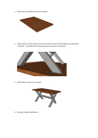 Stół XAVIERO 150x90 Okleina Czarny/Naturalny