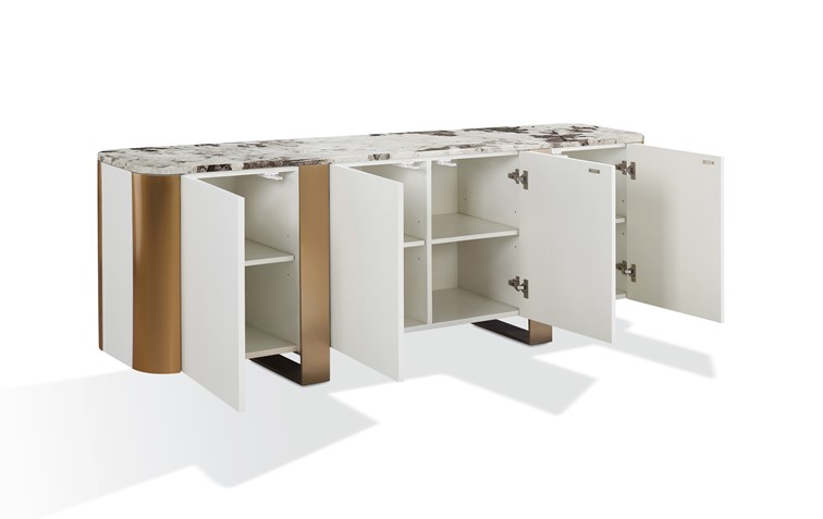 Komoda STILIG ST921 Biały/Złoty