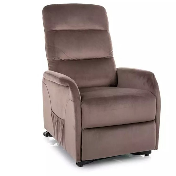 Fotel Rozkładany JUPITER M Brego Cappuccino/Czarny