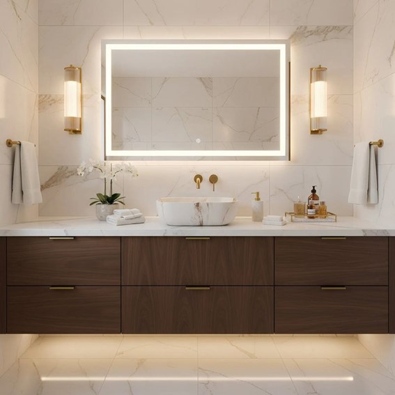 Umywalka Nablatowa BELINDA MARRONE MATT Beżowy