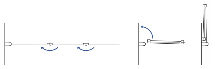 Parawan Wannowy AGAT 120 Chrom