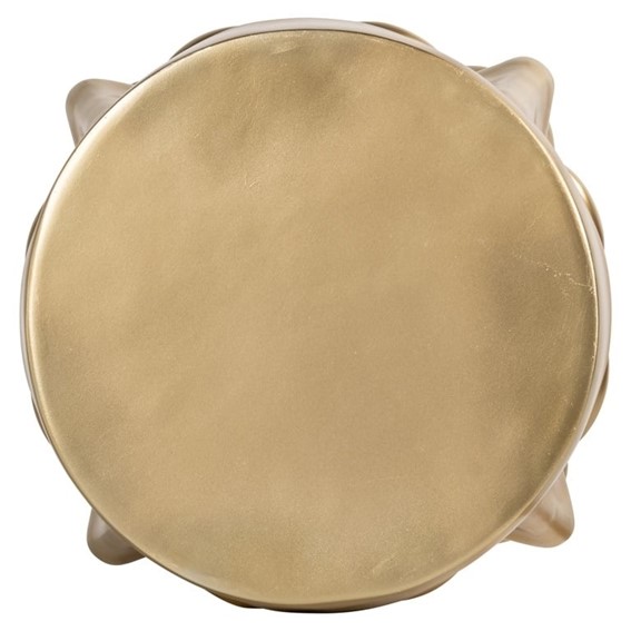 Stolik CHRISTY Fi40cm Złoty