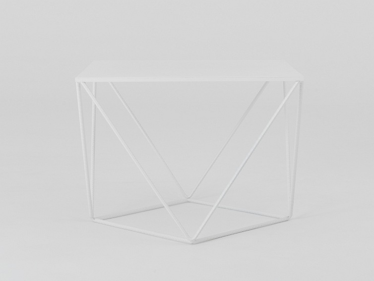 Stół Kawowy Daryl Metal 60x60 Biały