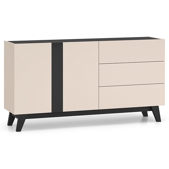 Komoda FRESHION 03 Cashmere/Czarny