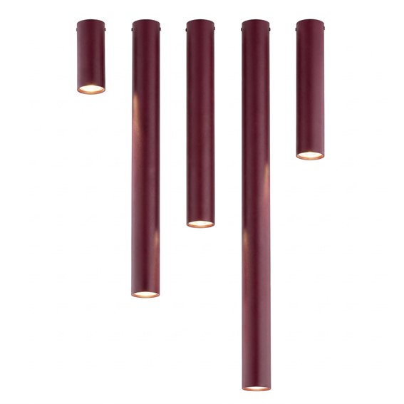 Lampa Sufitowa TECNO 1L Burgundowy