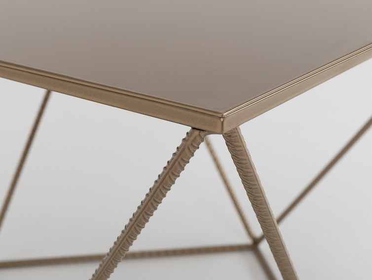 Stół Kawowy Daryl Metal 60x60 Złoty