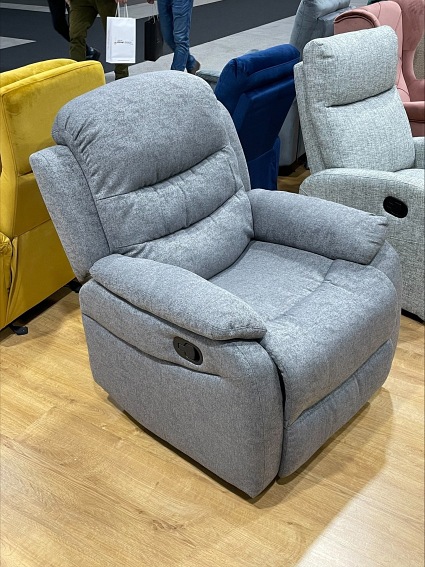 Fotel Rozkładany NERON Szary Tap. 158