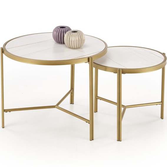 Zestaw 2 Ław FATIMA fi63 Biały