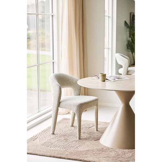 Stół Okrągły ANNECY fi120 Beżowy