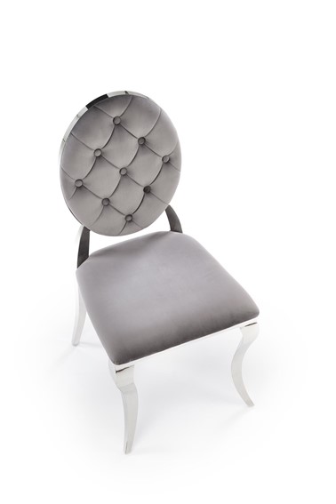 Krzesło K555 Popielaty/Srebrny