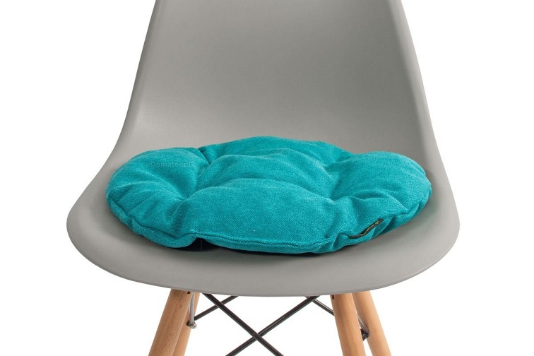 Okrągła Poduszka na Krzesło Ofelia 36cm Turkusowy