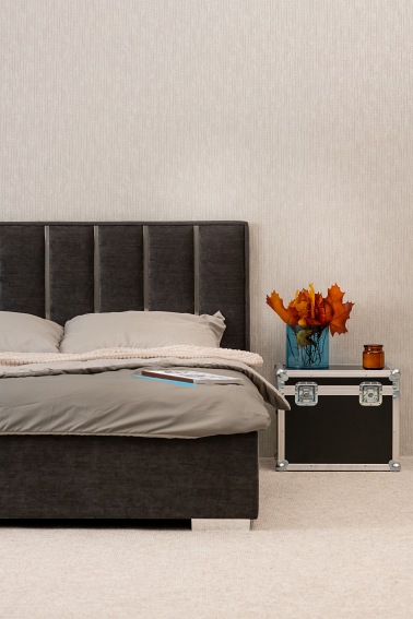 Łóżko Warsaw 200x200 Czarny