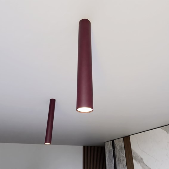 Lampa Sufitowa TECNO 1L Burgundowy