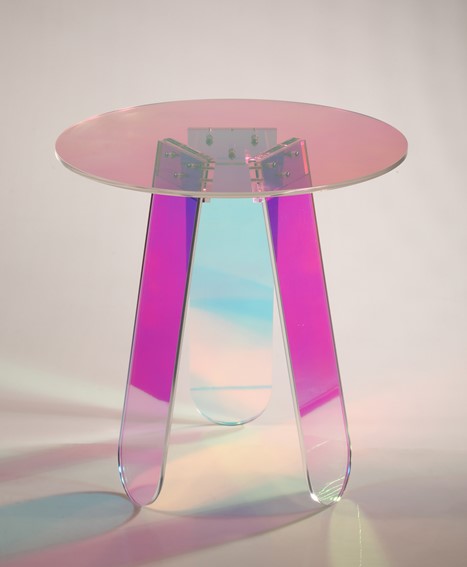 Stolik MODIG M75-45 fi45 Wielokolorowy/Transparentny