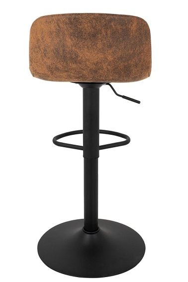 Krzesło Barowe Regulowane STOR PU Brązowy