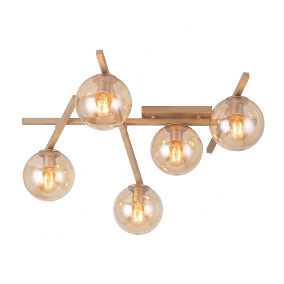 Lampa Sufitowa SMART 5 Beżowy/Miodowy
