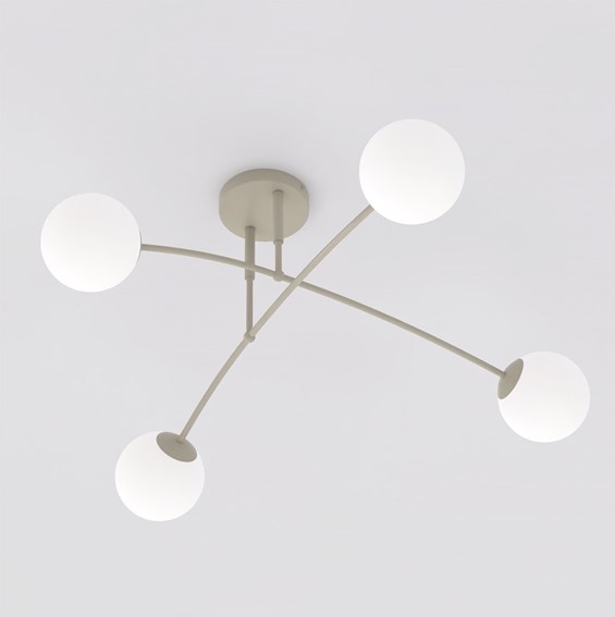 Lampa Sufitowa PREGOS 4 Beżowy/Biały