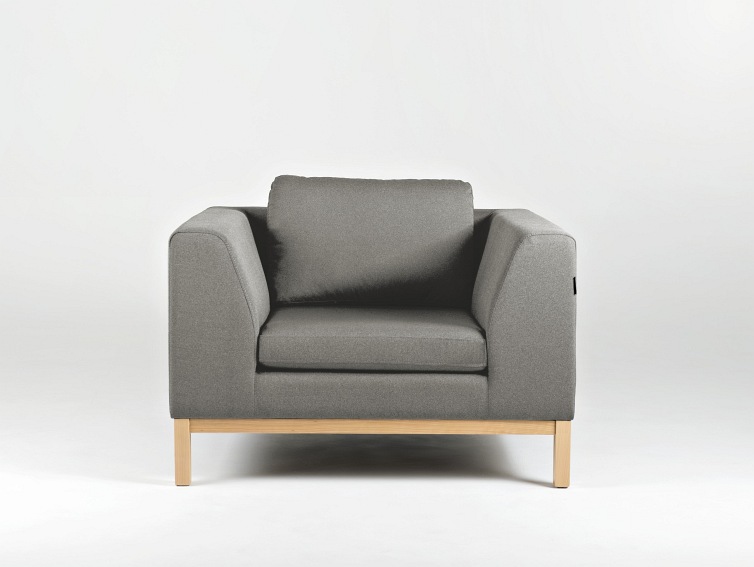 Fotel Ambient Wood 110x98x67 Kwarc/Naturalny