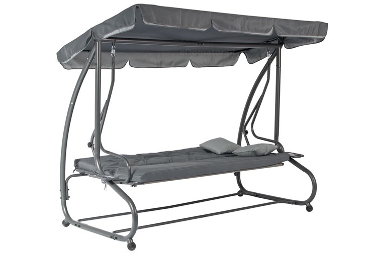 Huśtawka Ogrodowa GRACJA Rozkładana Szary