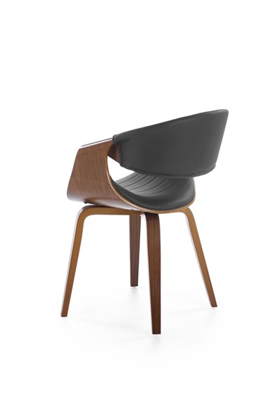 Krzesło K544 Czarny/Orzechowy