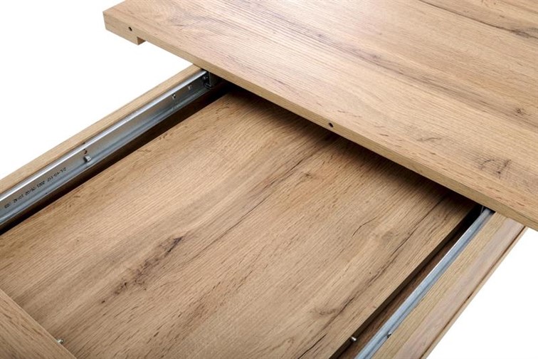 Stół Rozkładany BRANDON (160-200)x90 Czarny/Dąb Wotan