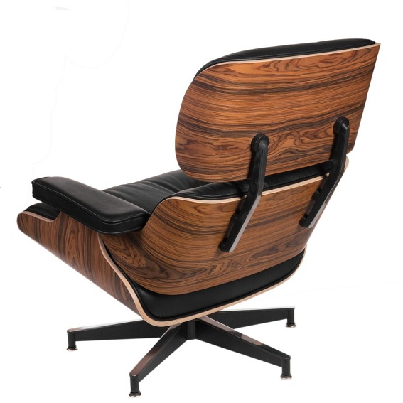 Fotel VIP Biały/Rosewood/Baza Standard