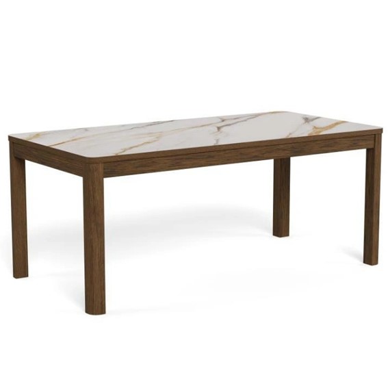 Stół Rozkładany SOUTHAMPTON 180x90 Beżowy/Brązowy