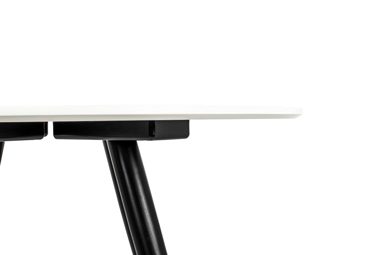 Stół Padrino 90x90x76 Biały/Czarny