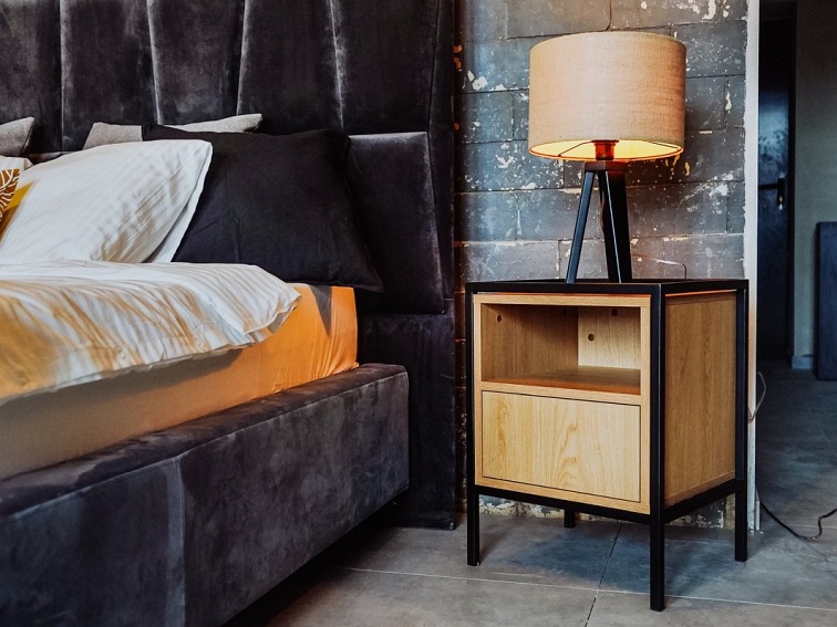 Regał Skap 1R1 Drawer 45x40x60 Dąb/Czarny