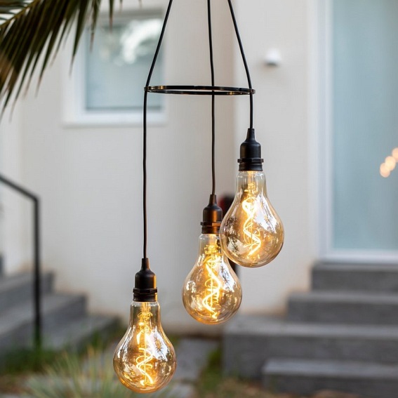 Lampa Wisząca SIMONA 180 HANG SOLAR & BATTERY Naturalny