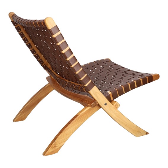 Fotel PERUGIA Skóra Brązowa